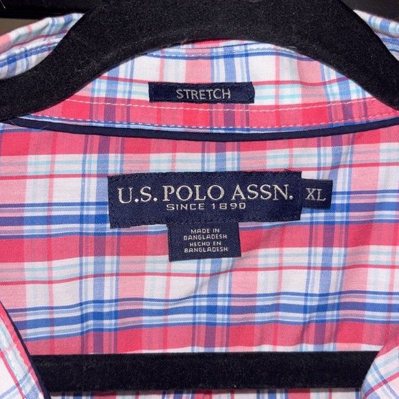 NWT U.S. Polo Assn. XL Plaid Button-Up Shirt – Classic Fit – New With Tags - Picture 2 of 4